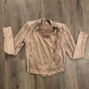 Free people stretch moto jacket